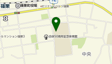 篠栗中学校の地図画像