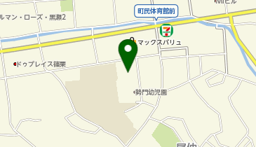 町民体育館の地図画像