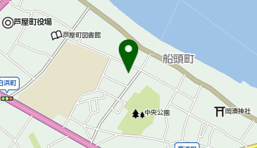芦屋町民会館の地図画像