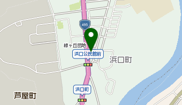 浜口町区公民館の地図画像