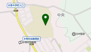水巻中学校の地図画像