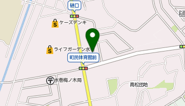 水巻町町民体育館の地図画像