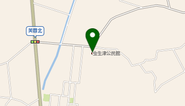 虫生津公民館の地図画像
