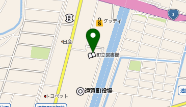 遠賀町立図書館の地図画像