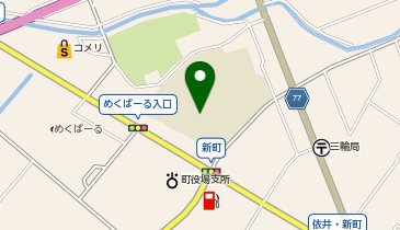 三輪小学校グラウンドの地図画像