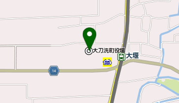 大刀洗町役場の地図画像