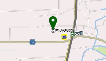 大刀洗町役場の地図画像