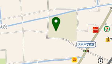 大木中学校の地図画像