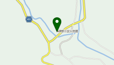 津野三区公民館の地図画像