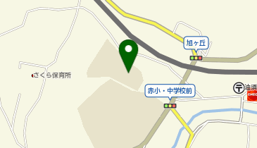 赤小学校体育館の地図画像