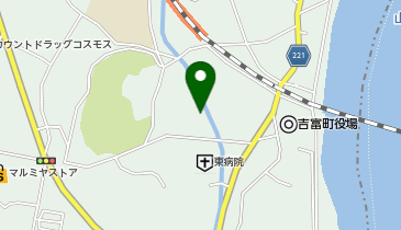 吉富町住民福祉センターひだまりの地図画像
