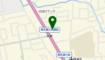 高木瀬公民館の地図画像