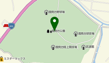 国見台公園の地図画像