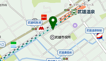 武雄市役所の地図画像