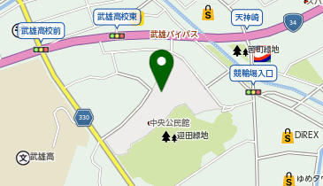 武雄市文化会館の地図画像