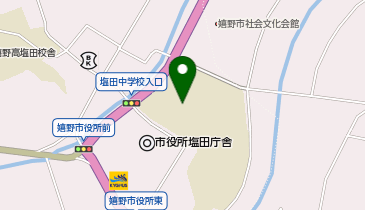 塩田中学校の地図画像