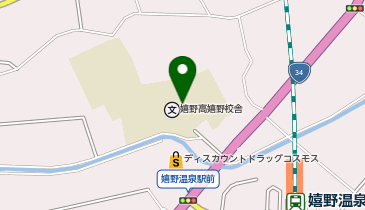 佐賀県立嬉野高等学校(嬉野校舎)の地図画像