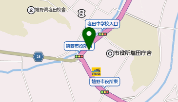 嬉野市塩田保健センターの地図画像