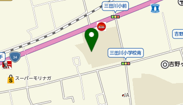 三田川小学校体育館の地図画像