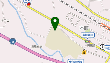 有田中部小学校体育館の地図画像