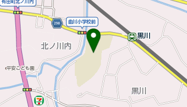 曲川小学校体育館の地図画像