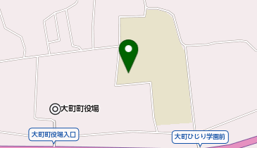 大町ひじり学園中学部体育館の地図画像