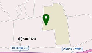 大町ひじり学園中学部体育館の地図画像
