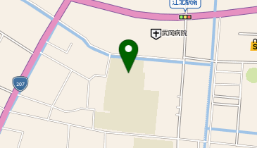 江北小学校体育館の地図画像