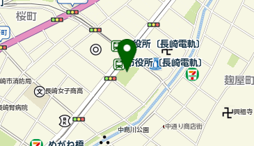 魚の町公園の地図画像