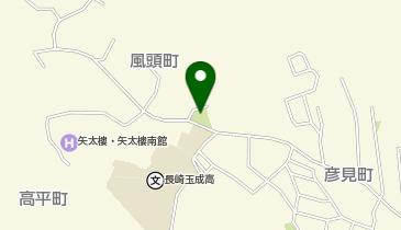 風頭みすみ公園の地図画像