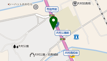 大村公園の地図画像