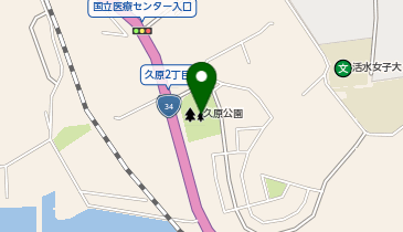 久原公園の地図画像