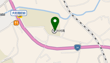 県立大村高校の地図画像