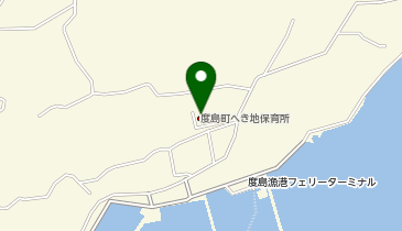 度島町へき地保育所の地図画像