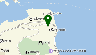 平戸市未来創造館の地図画像