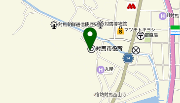 対馬市役所厳原庁舎の地図画像