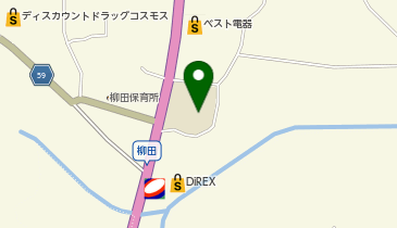 柳田小学校の地図画像