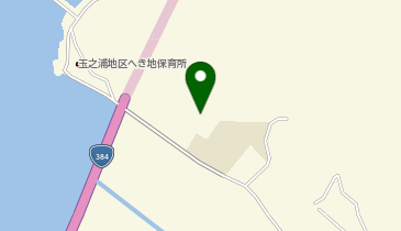 玉之浦小中学校体育館の地図画像