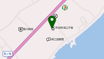 深江ふるさと伝承館の地図画像