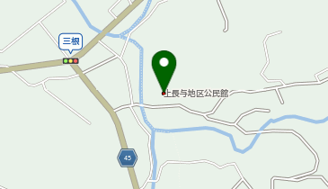 上長与地区公民館の地図画像