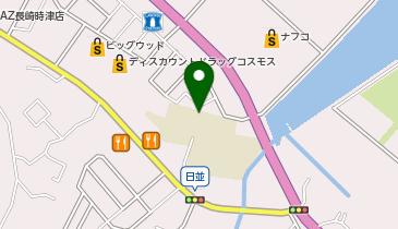 時津北小学校体育館の地図画像