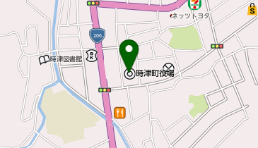 時津町役場の地図画像