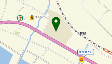 東彼杵中学校グラウンドの地図画像