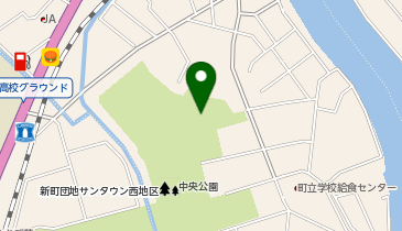 中央公園体育館の地図画像