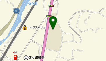 佐々中学校校舎・体育館の地図画像