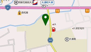 大津中学校の地図画像