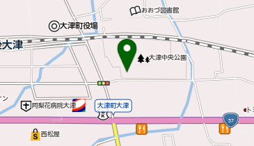 子育て・検診センターの地図画像