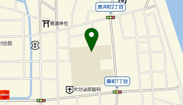 長浜小学校の地図画像