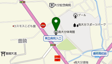 南大分体育館の地図画像