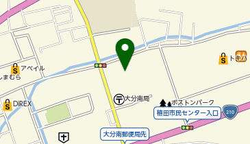 稙田公民館の地図画像